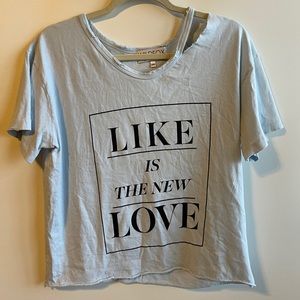 Wildfox “like Is The New Love” T-Shirt